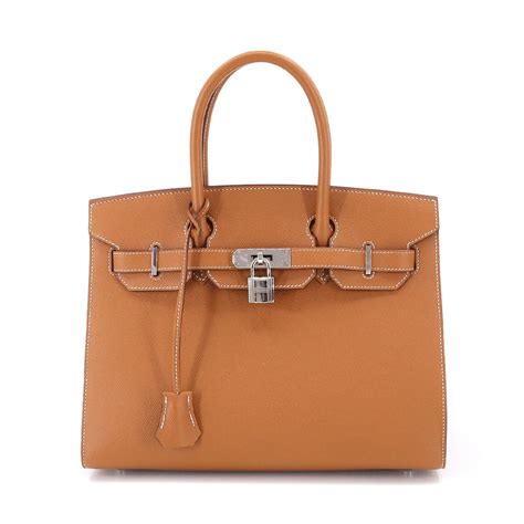 pre-owned hermes birkin 30 epsom silver orange|used birkin bags hermes.